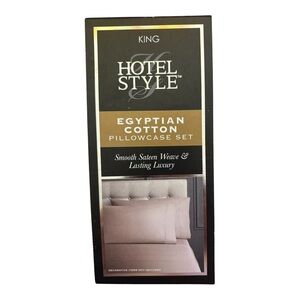 Hotel Style Egyptian Cotton Pillowcase Set - Tan